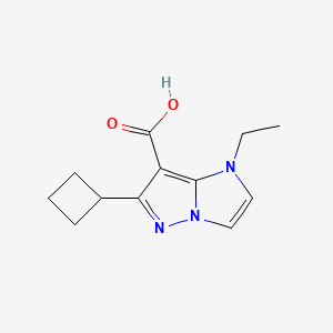 6-cyclobutyl-1-ethyl-1H-imidazo[1,2-b]pyrazole-7-carboxylic acid