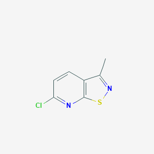 molecular formula C7H5ClN2S B148166 6-Chloro-3-methylisothiazolo[5,4-b]pyridine CAS No. 129211-90-1