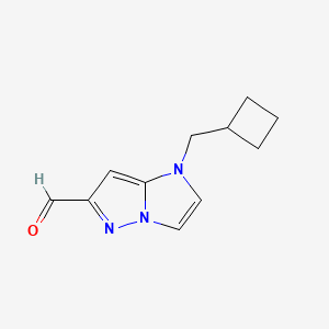 1-(cyclobutylmethyl)-1H-imidazo[1,2-b]pyrazole-6-carbaldehyde