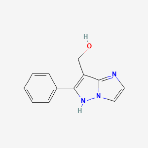 molecular formula C12H11N3O B1481667 (6-phenyl-1H-imidazo[1,2-b]pyrazol-7-yl)methanol CAS No. 2097945-39-4