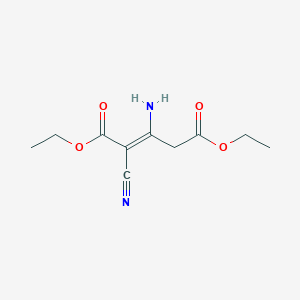 molecular formula C10H14N2O4 B14816687 Diethyl 3-amino-2-cyano-2-pentenedioate 