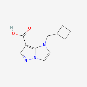molecular formula C11H13N3O2 B1481672 1-(cyclobutylmethyl)-1H-imidazo[1,2-b]pyrazole-7-carboxylic acid CAS No. 2092039-03-5