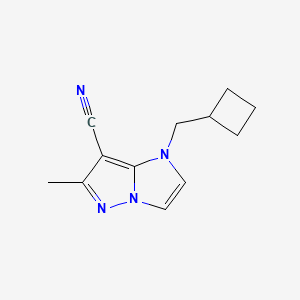 1-(cyclobutylmethyl)-6-methyl-1H-imidazo[1,2-b]pyrazole-7-carbonitrile