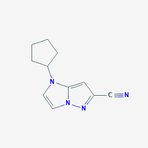 1-cyclopentyl-1H-imidazo[1,2-b]pyrazole-6-carbonitrile