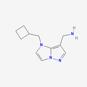 (1-(cyclobutylmethyl)-1H-imidazo[1,2-b]pyrazol-7-yl)methanamine