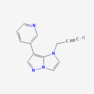 molecular formula C13H10N4 B1481687 1-(prop-2-yn-1-yl)-7-(pyridin-3-yl)-1H-imidazo[1,2-b]pyrazole CAS No. 2098057-57-7