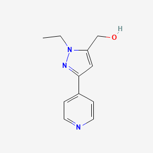 (1-ethyl-3-(pyridin-4-yl)-1H-pyrazol-5-yl)methanol
