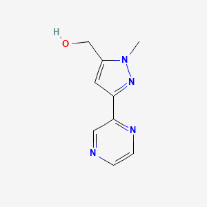 molecular formula C9H10N4O B1481703 (1-methyl-3-(pyrazin-2-yl)-1H-pyrazol-5-yl)methanol CAS No. 2090647-19-9