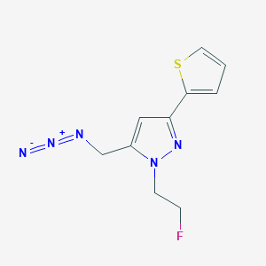 5-(azidomethyl)-1-(2-fluoroethyl)-3-(thiophen-2-yl)-1H-pyrazole