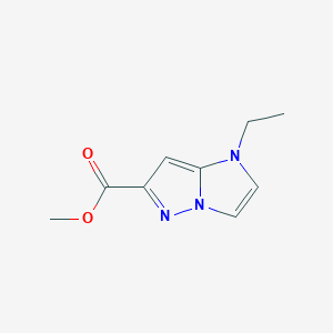 molecular formula C9H11N3O2 B1481742 methyl 1-ethyl-1H-imidazo[1,2-b]pyrazole-6-carboxylate CAS No. 2097969-54-3
