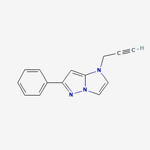 molecular formula C14H11N3 B1481744 6-phenyl-1-(prop-2-yn-1-yl)-1H-imidazo[1,2-b]pyrazole CAS No. 2098133-64-1