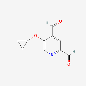 5-Cyclopropoxypyridine-2,4-dicarbaldehyde