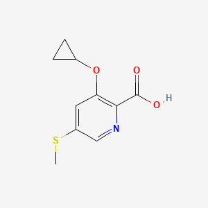 3-Cyclopropoxy-5-(methylthio)picolinic acid