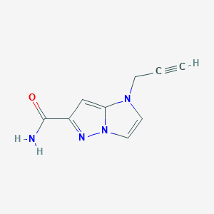 molecular formula C9H8N4O B1481748 1-(prop-2-yn-1-yl)-1H-imidazo[1,2-b]pyrazole-6-carboxamide CAS No. 2098031-14-0