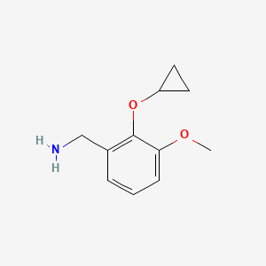 (2-Cyclopropoxy-3-methoxyphenyl)methanamine