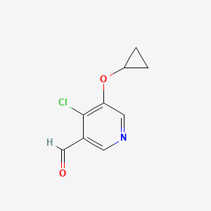 4-Chloro-5-cyclopropoxynicotinaldehyde