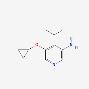 5-Cyclopropoxy-4-isopropylpyridin-3-amine