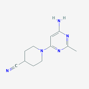 1-(6-Amino-2-methylpyrimidin-4-yl)piperidine-4-carbonitrile