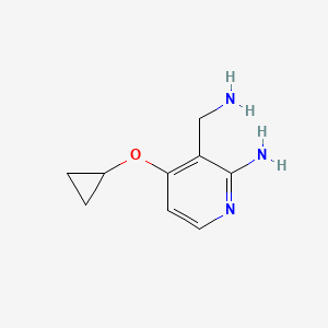 3-(Aminomethyl)-4-cyclopropoxypyridin-2-amine