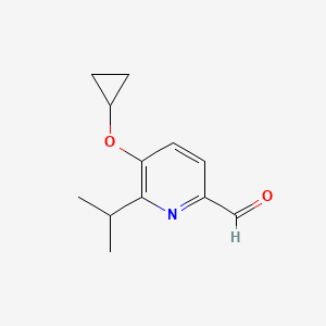 5-Cyclopropoxy-6-isopropylpicolinaldehyde