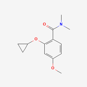 2-Cyclopropoxy-4-methoxy-N,N-dimethylbenzamide