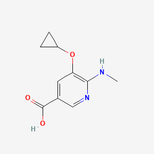 5-Cyclopropoxy-6-(methylamino)nicotinic acid