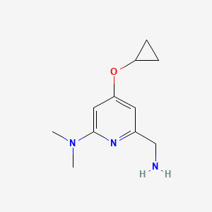 6-(Aminomethyl)-4-cyclopropoxy-N,N-dimethylpyridin-2-amine