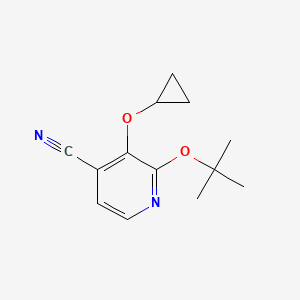 2-Tert-butoxy-3-cyclopropoxyisonicotinonitrile