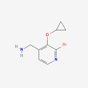 (2-Bromo-3-cyclopropoxypyridin-4-YL)methanamine