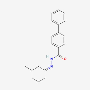 N'-[(1Z)-3-methylcyclohexylidene]biphenyl-4-carbohydrazide