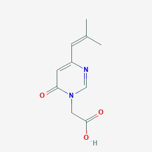 2-(4-(2-methylprop-1-en-1-yl)-6-oxopyrimidin-1(6H)-yl)acetic acid