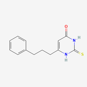 molecular formula C13H14N2OS B1481765 6-(3-phenylpropyl)-2-thioxo-2,3-dihydropyrimidin-4(1H)-one CAS No. 2098088-22-1