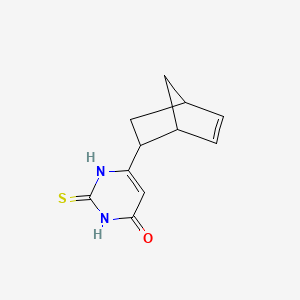 molecular formula C11H12N2OS B1481766 6-((1R,2S,4R)-bicyclo[2.2.1]hept-5-en-2-yl)-2-thioxo-2,3-dihydropyrimidin-4(1H)-one CAS No. 2108942-06-7