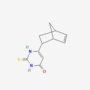 molecular formula C11H12N2OS B1481766 6-((1R,2S,4R)-双环[2.2.1]庚-5-烯-2-基)-2-硫代-2,3-二氢嘧啶-4(1H)-酮 CAS No. 2108942-06-7