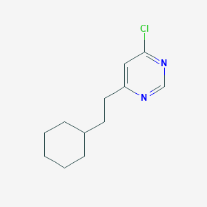 molecular formula C12H17ClN2 B1481768 4-Chloro-6-(2-cyclohexylethyl)pyrimidine CAS No. 2092564-24-2