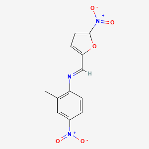 2-methyl-4-nitro-N-[(E)-(5-nitrofuran-2-yl)methylidene]aniline