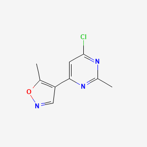 4-(6-Chloro-2-methylpyrimidin-4-yl)-5-methylisoxazole