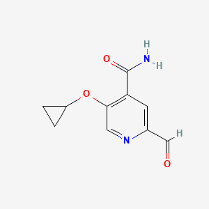 5-Cyclopropoxy-2-formylisonicotinamide