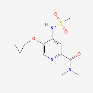 5-Cyclopropoxy-N,N-dimethyl-4-(methylsulfonamido)picolinamide