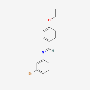 3-bromo-N-[(E)-(4-ethoxyphenyl)methylidene]-4-methylaniline