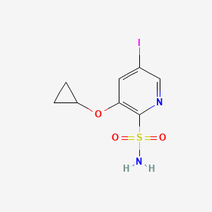 3-Cyclopropoxy-5-iodopyridine-2-sulfonamide