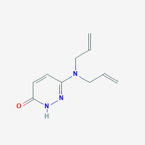 molecular formula C10H13N3O B1481773 6-(二烯丙基氨基)吡啶并嗪-3-醇 CAS No. 2098019-15-7