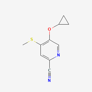 5-Cyclopropoxy-4-(methylthio)picolinonitrile