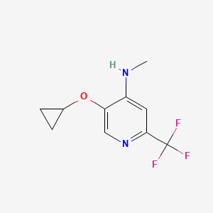 5-Cyclopropoxy-N-methyl-2-(trifluoromethyl)pyridin-4-amine