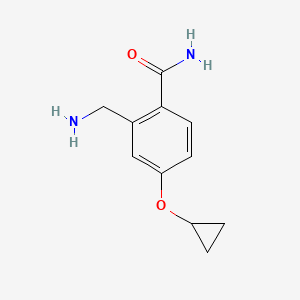 2-(Aminomethyl)-4-cyclopropoxybenzamide