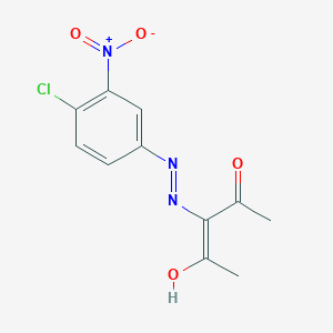 3-[2-(4-Chloro-3-nitrophenyl)hydrazinylidene]pentane-2,4-dione