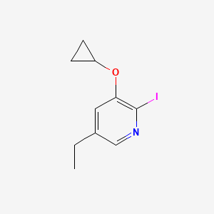 3-Cyclopropoxy-5-ethyl-2-iodopyridine