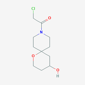 2-Chloro-1-(4-hydroxy-1-oxa-9-azaspiro[5.5]undecan-9-yl)ethan-1-one