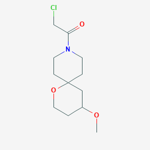 molecular formula C12H20ClNO3 B1481782 2-Chloro-1-(4-methoxy-1-oxa-9-azaspiro[5.5]undecan-9-yl)ethan-1-one CAS No. 2098091-39-3