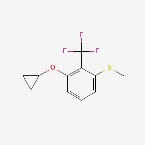 (3-Cyclopropoxy-2-(trifluoromethyl)phenyl)(methyl)sulfane